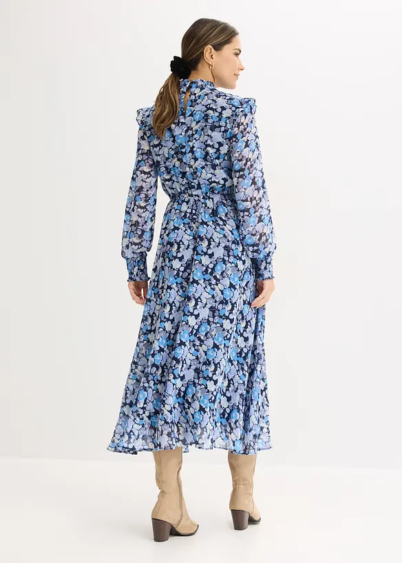 Blouse en mousseline &agrave; col montant, bonprix