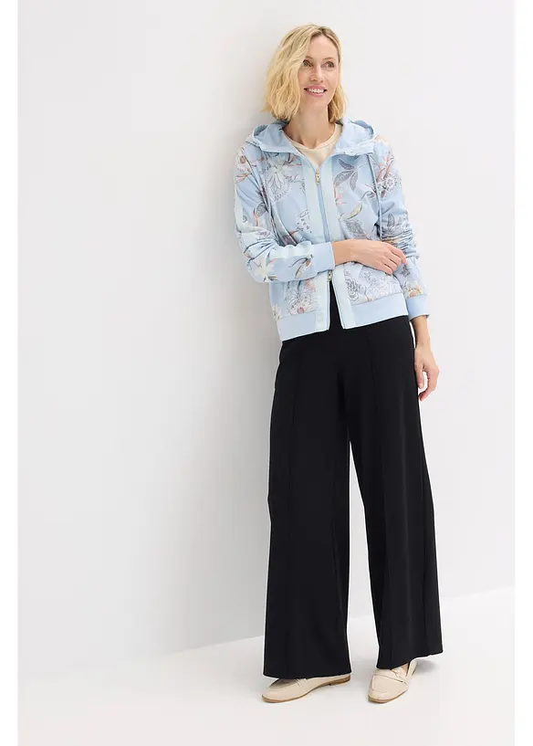 Sweat zipp&eacute; &agrave; imprim&eacute;, bonprix