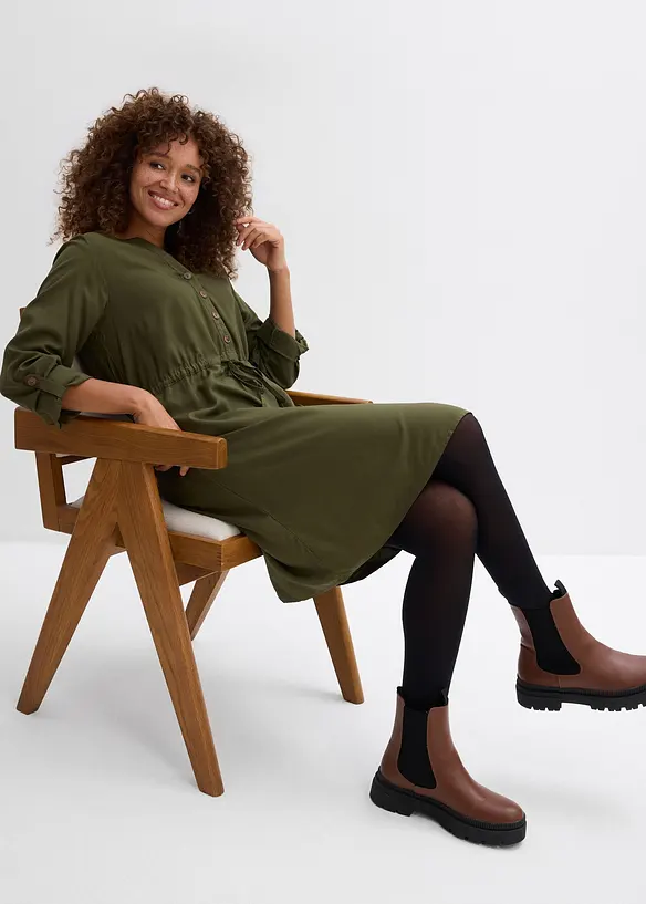 Robe blouse en viscose fluide, bonprix