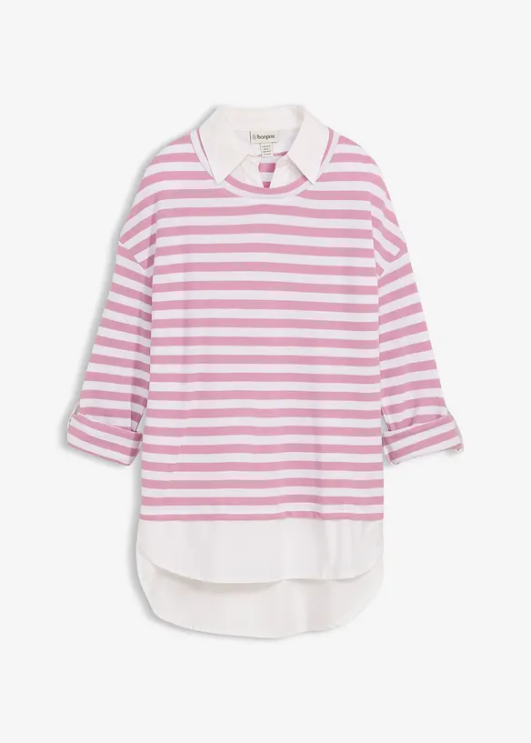 Sweat-chemise 2en1, bonprix