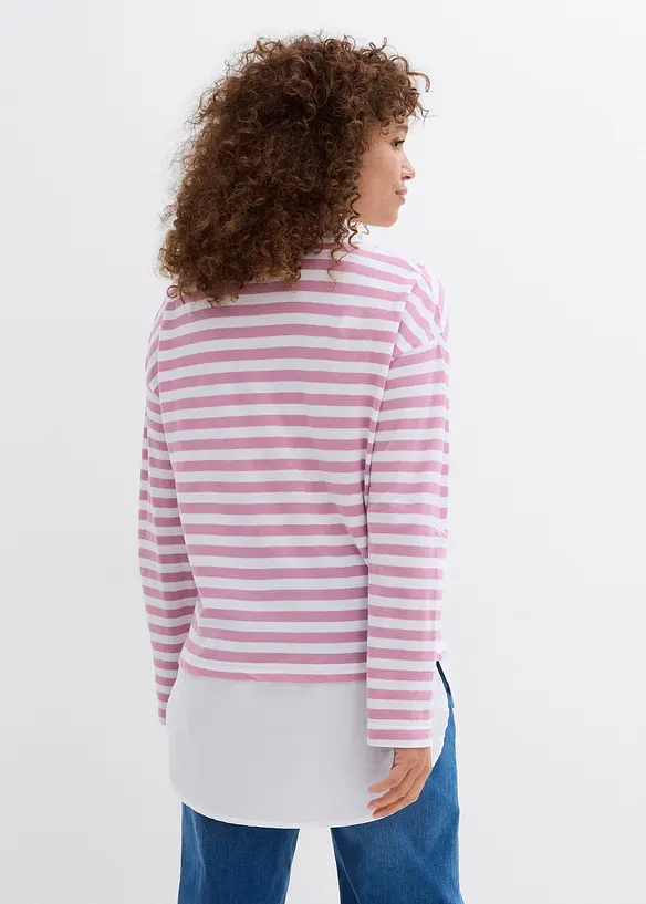 Sweat-chemise 2en1, bonprix