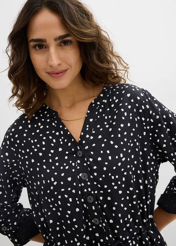 Robe blouse en viscose fluide, bonprix