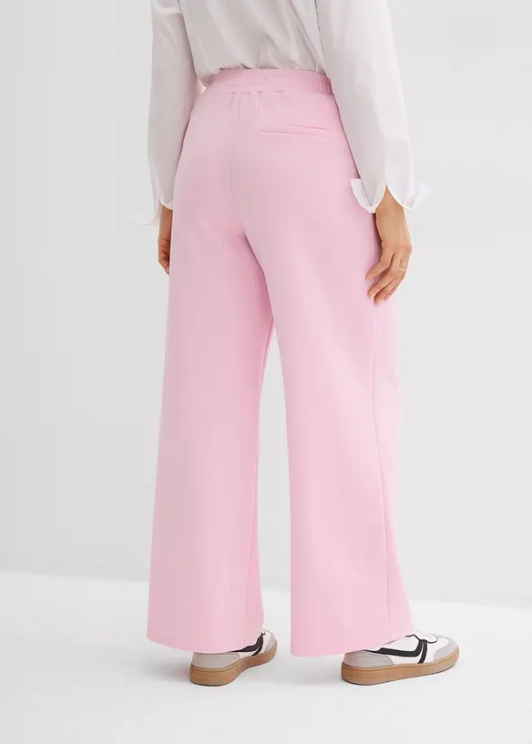 Pantalon en jersey n&eacute;opr&egrave;ne &agrave; pinces, bonprix