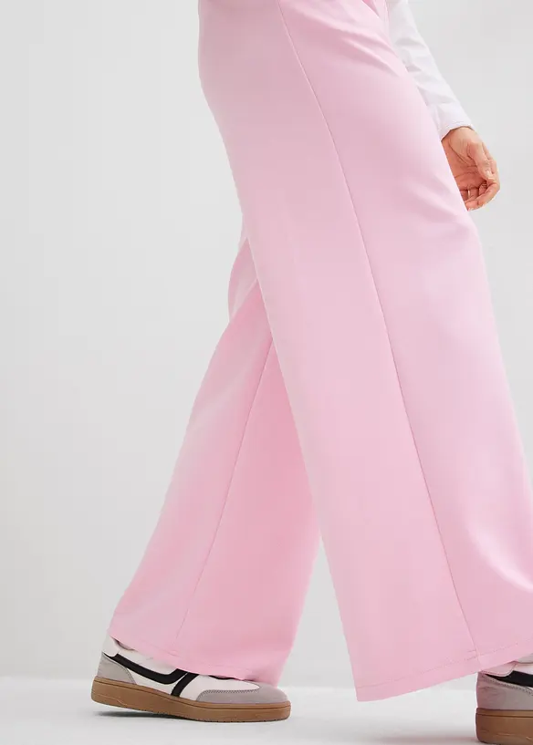 Pantalon en jersey n&eacute;opr&egrave;ne &agrave; pinces, bonprix