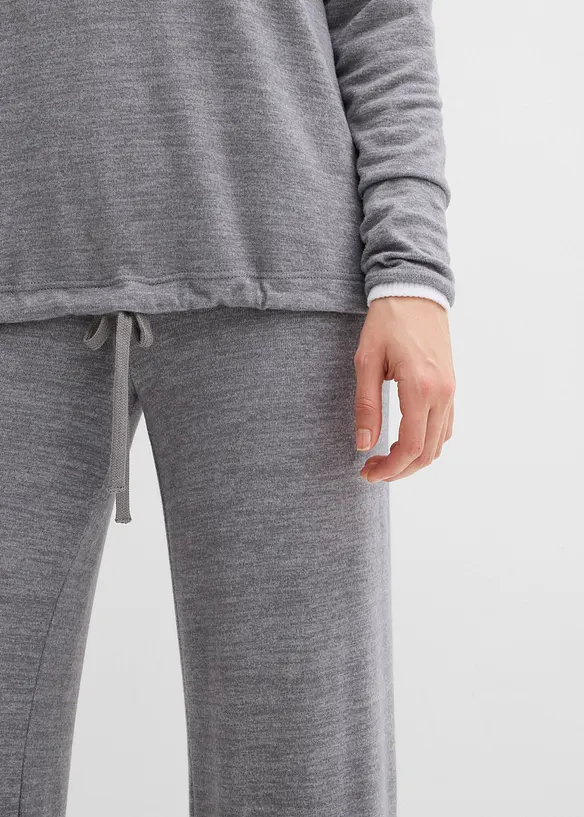 Sweat-shirt oversize effet maille, bonprix