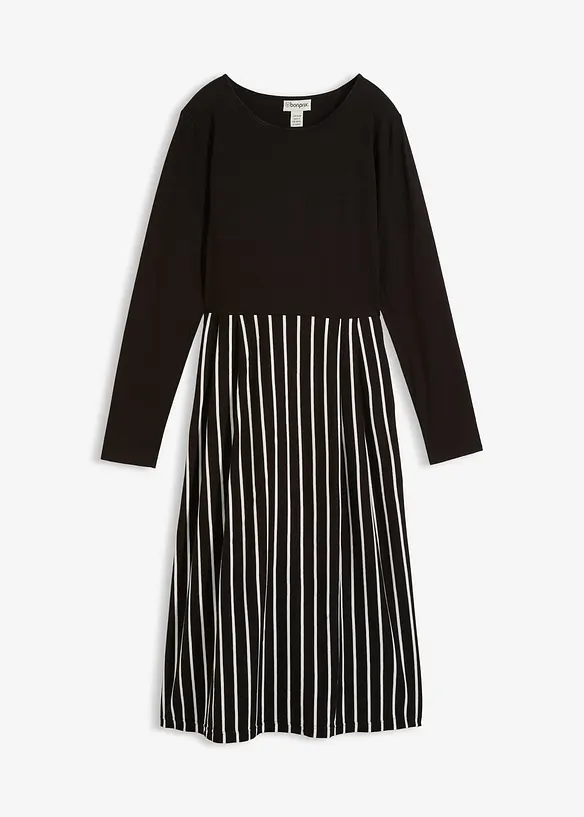 Robe midi en jersey coton, bonprix