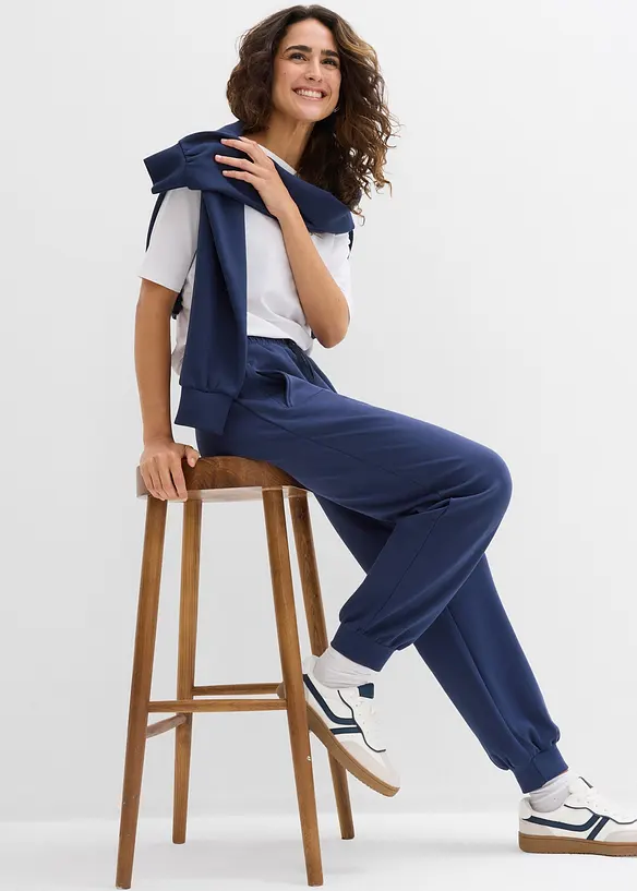 Pantalon de jogging doux en n&eacute;opr&egrave;ne, bonprix