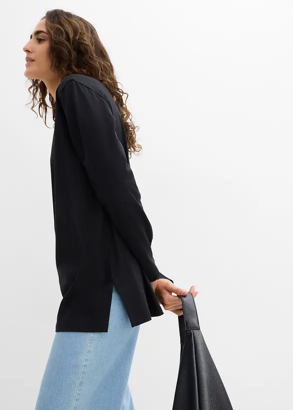 T-shirt long 100% coton, bonprix