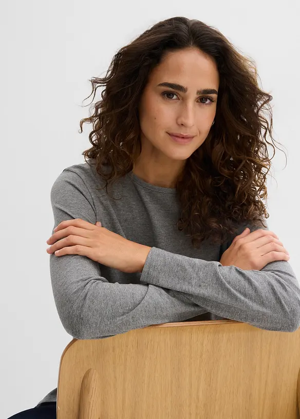 T-shirt long 100% coton, bonprix