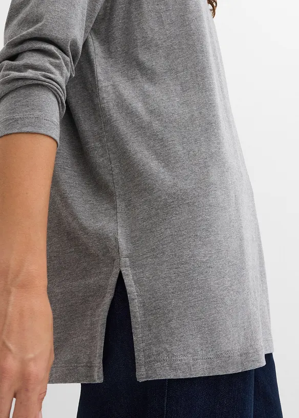 T-shirt long 100% coton, bonprix