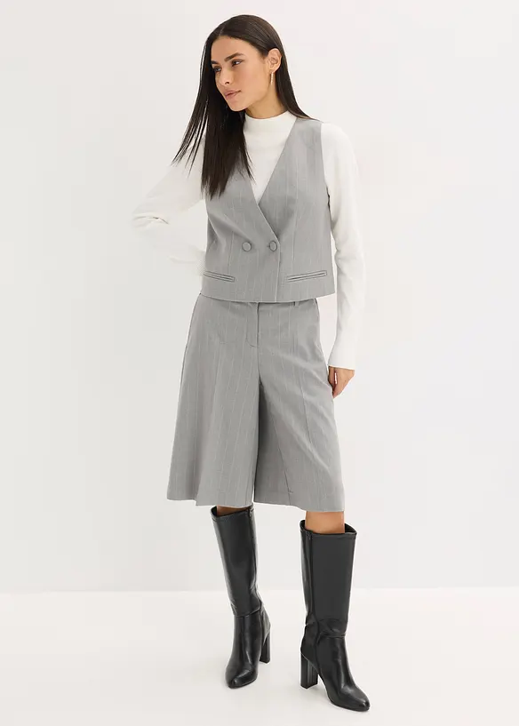 Gilet de costume &agrave; rayures tennis, bonprix