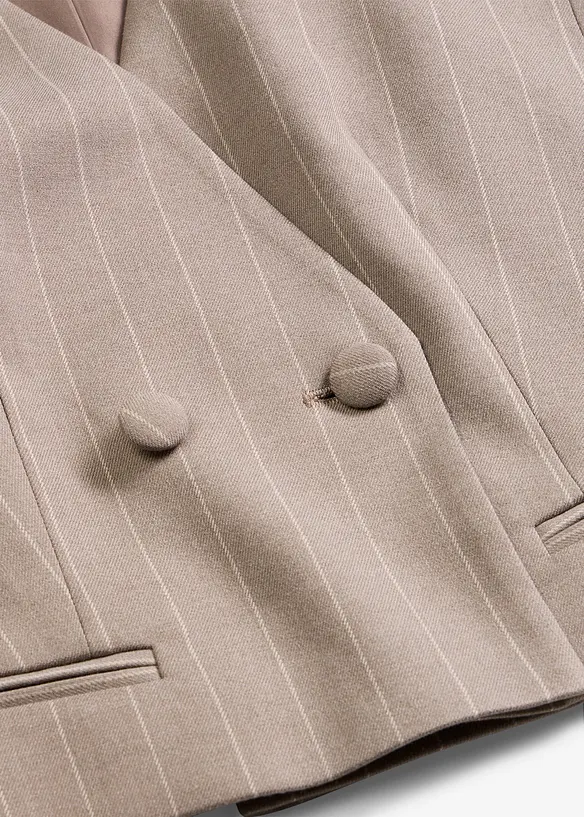 Gilet de costume &agrave; rayures tennis, bonprix