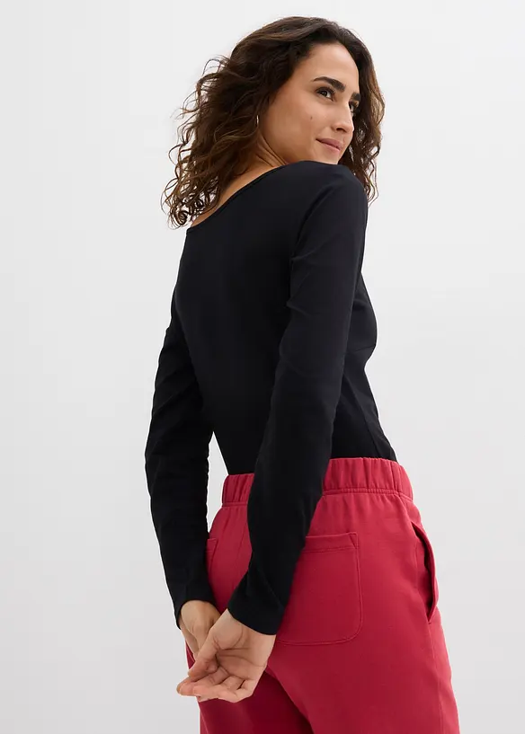 Lot de 2 bodys manches longues, bonprix