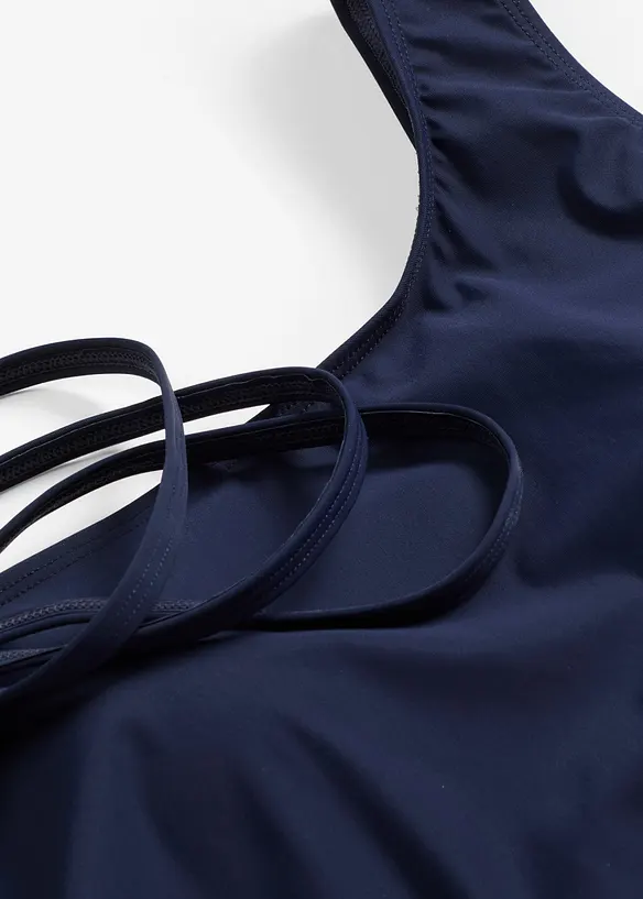 Maillot sculptant une &eacute;paule, maintien l&eacute;ger, bonprix