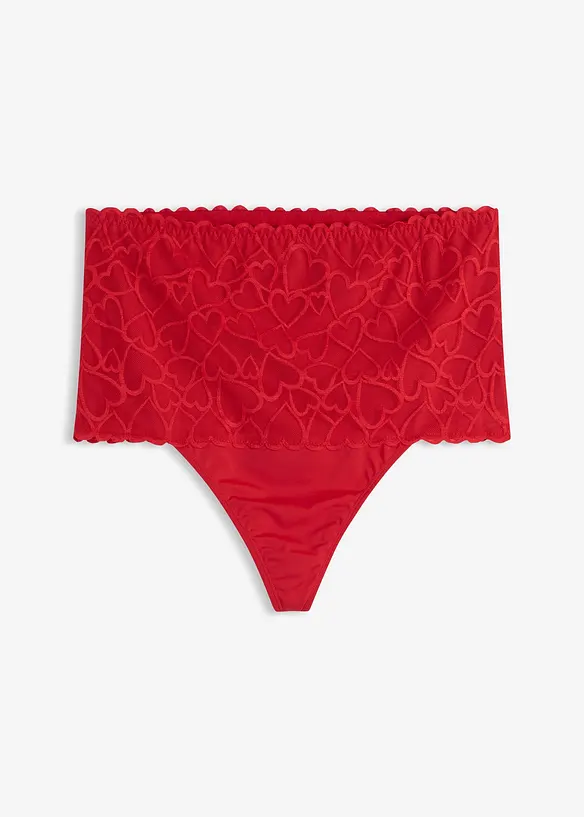 String sculptant avec dentelle c&oelig;urs, maintien mod&eacute;r&eacute;, bonprix