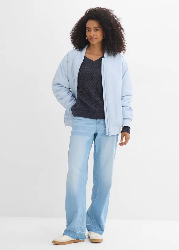 Pull en coton m&eacute;lang&eacute;, bonprix