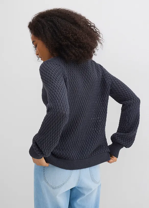 Pull en coton m&eacute;lang&eacute;, bonprix
