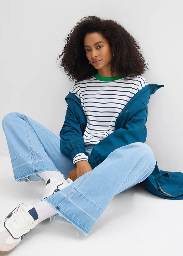 T-shirt manches longues 100% coton, bonprix