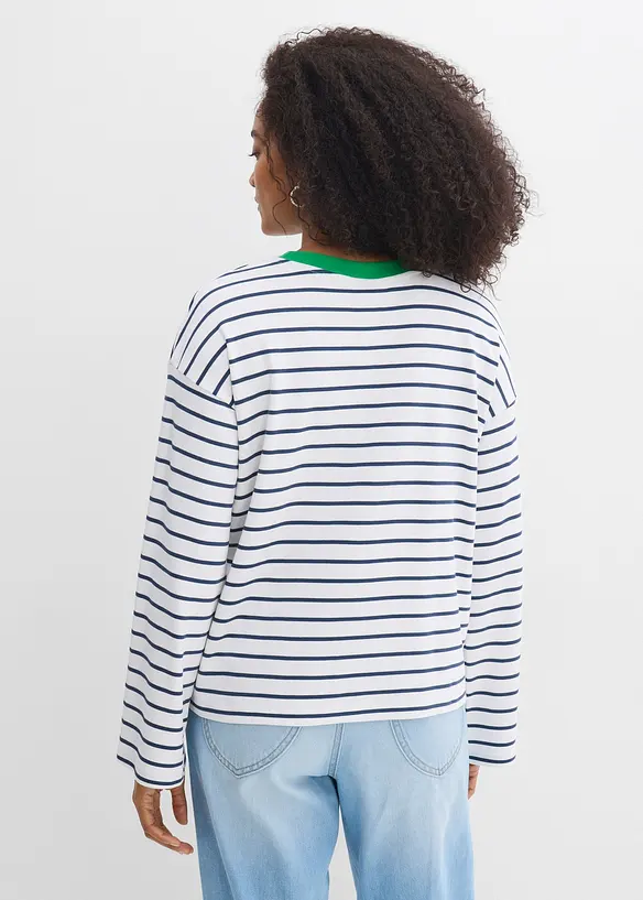 T-shirt manches longues 100% coton, bonprix