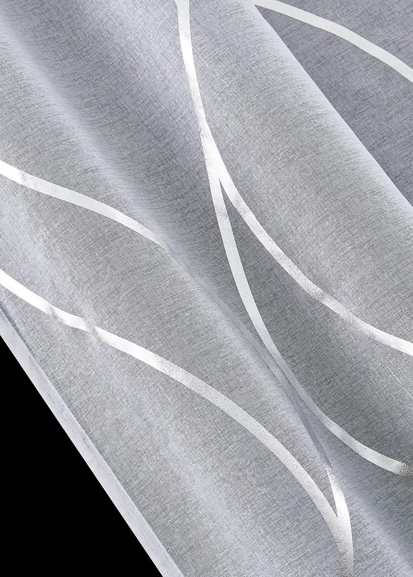 Voilage transparent &agrave; imprim&eacute; brillant (1 pce), bonprix