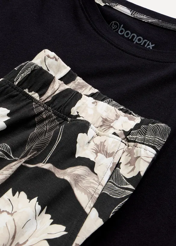 Pyjama &eacute;vas&eacute; avec viscose, bonprix