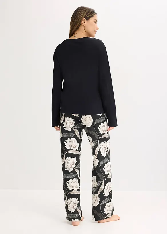 Pyjama &eacute;vas&eacute; avec viscose, bonprix