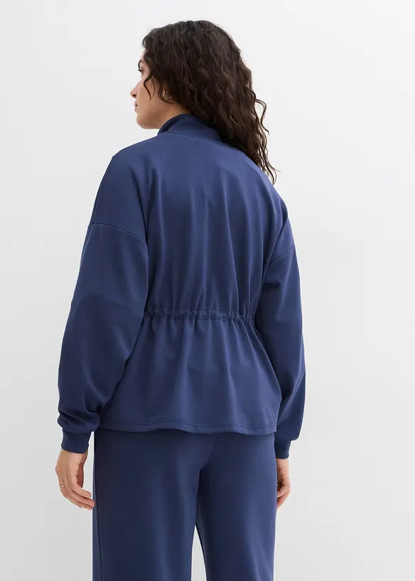 Sweat zipp&eacute; en mati&egrave;re n&eacute;opr&egrave;ne douce, bonprix