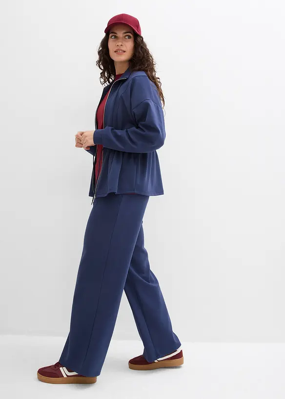 Sweat zipp&eacute; en mati&egrave;re n&eacute;opr&egrave;ne douce, bonprix