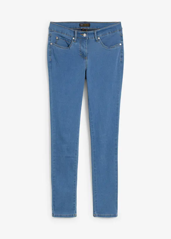 Jean slim taille mi-haute, tr&egrave;s extensible, bonprix