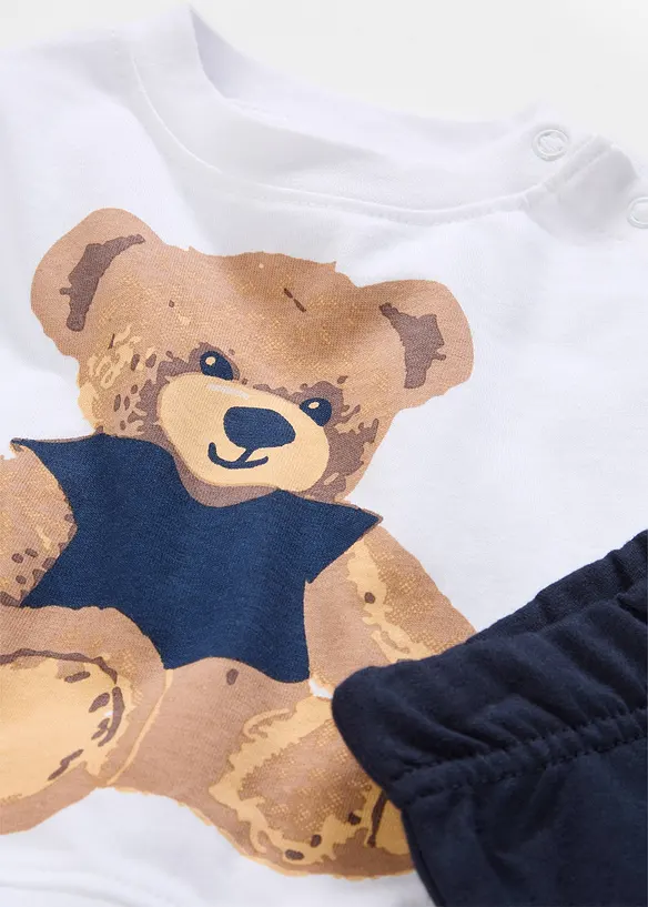 T-shirt &agrave; motif ours et pantalon (ens. 2 pces), bonprix