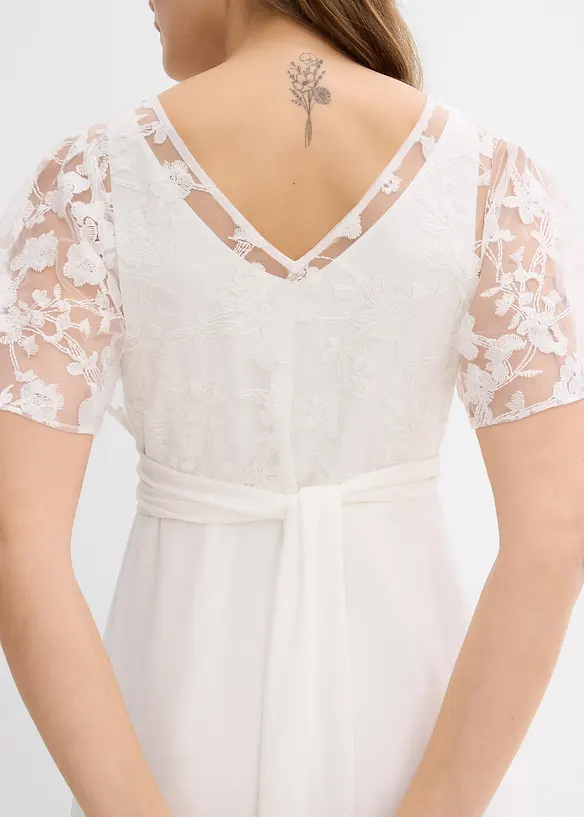 Robe de mari&eacute;e 2en1 pour femme enceinte avec fonction allaitement discr&egrave;te, bonprix