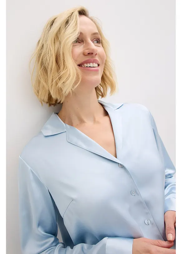 Chemisier en satin l&eacute;ger, bonprix