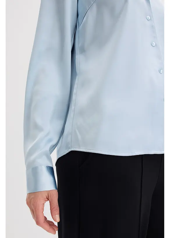 Chemisier en satin l&eacute;ger, bonprix