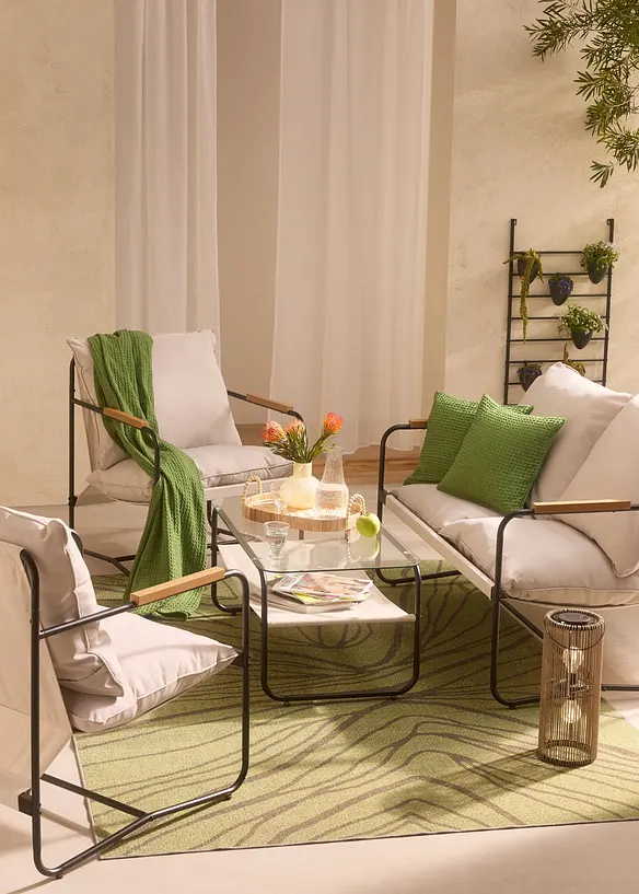 Lot de 2 housses de coussin &agrave; motif gaufr&eacute;, bonprix