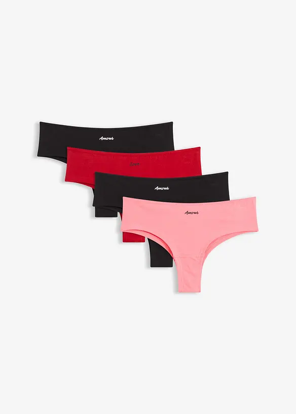 Lot de 4 slips br&eacute;siliens, bonprix