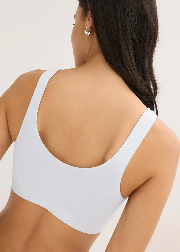 Lot de 3 brassi&egrave;res coton extensible, bonprix