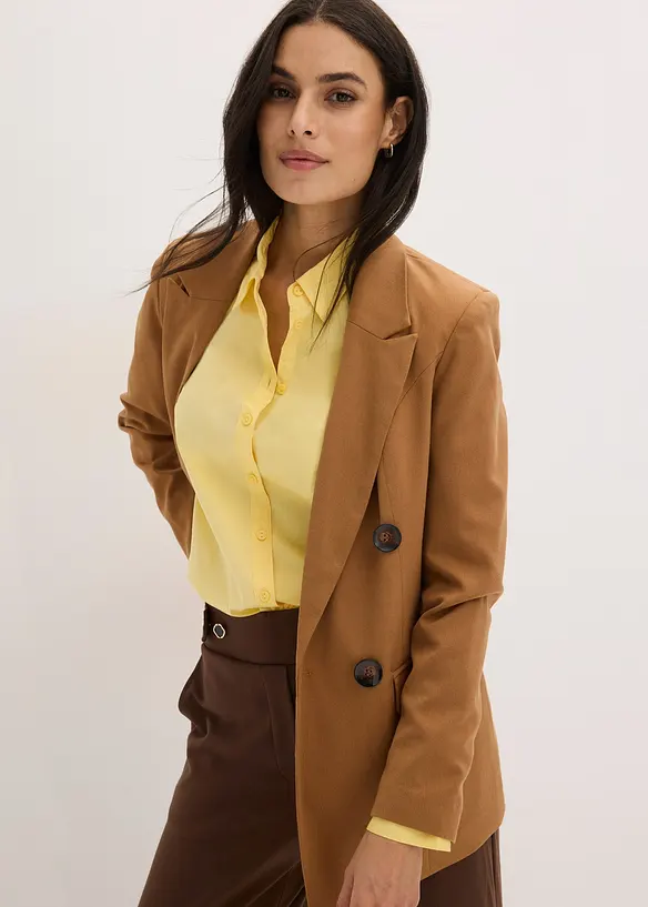 Chemisier extensible, manches longues, bonprix