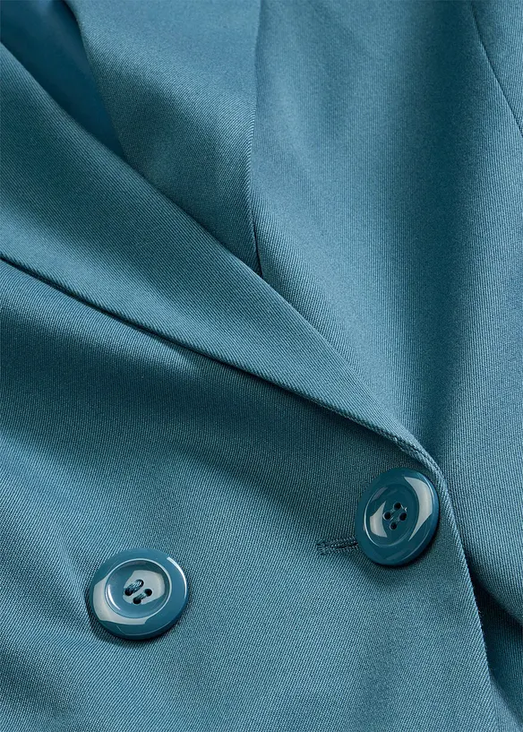 Blazer long &agrave; col V, manches longues, bonprix