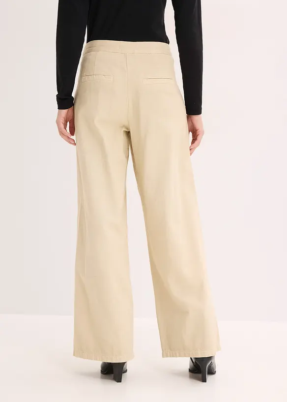 Pantalon en twill 100% coton, bonprix