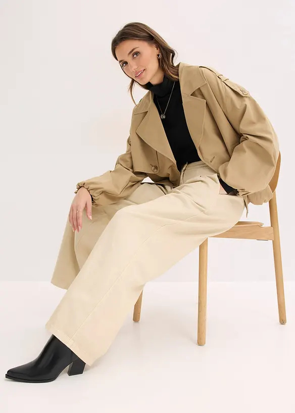 Pantalon en twill 100% coton, bonprix