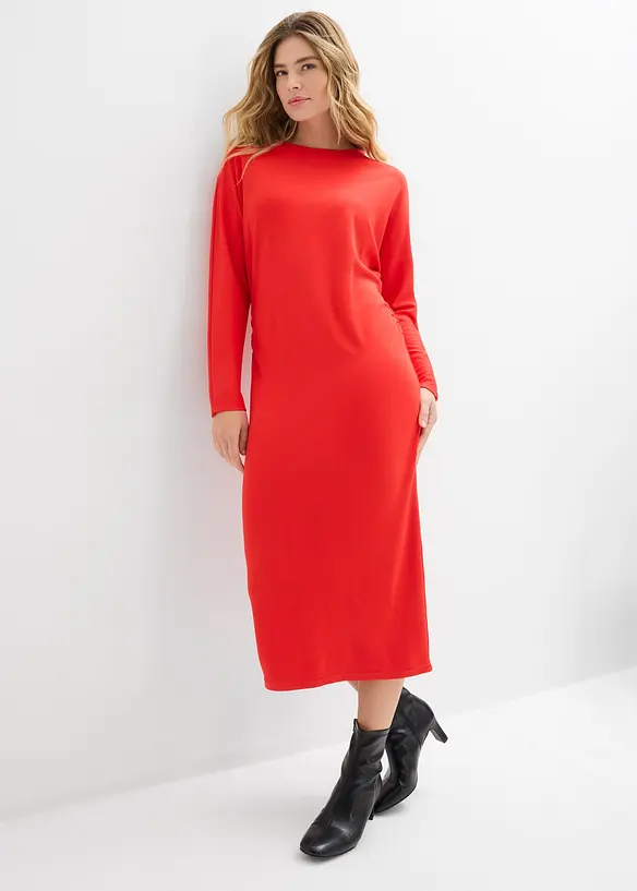 Robe midi en Punto di Roma confortable, bonprix