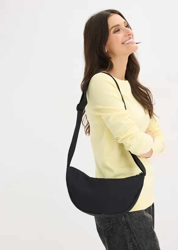 Sac &agrave; bandouli&egrave;re l&eacute;g&egrave;rement doubl&eacute;, bonprix