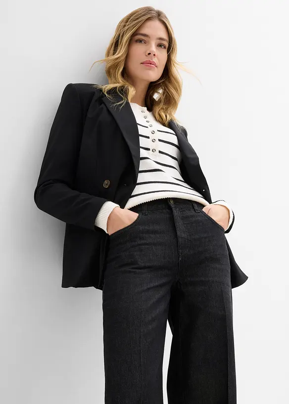 Jean large taille mi-haute, bonprix