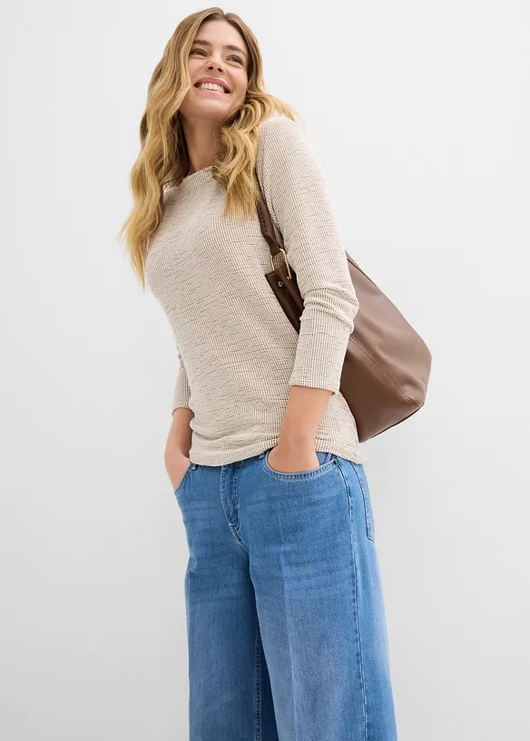 Jean large taille mi-haute, bonprix