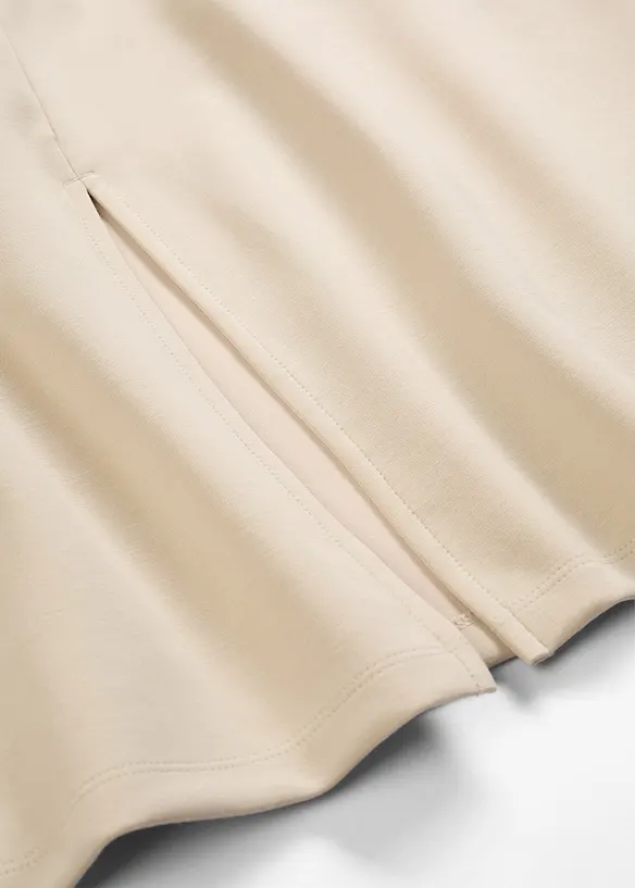 Jupe midi en mati&egrave;re n&eacute;opr&egrave;ne douce, bonprix