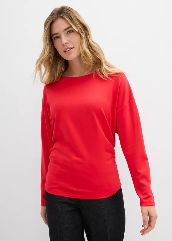 T-shirt manches longues en Punto di Roma confortable, bonprix