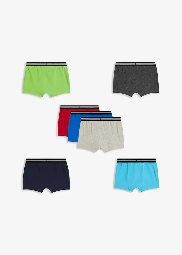 Lot de 7 boxers coton, bonprix
