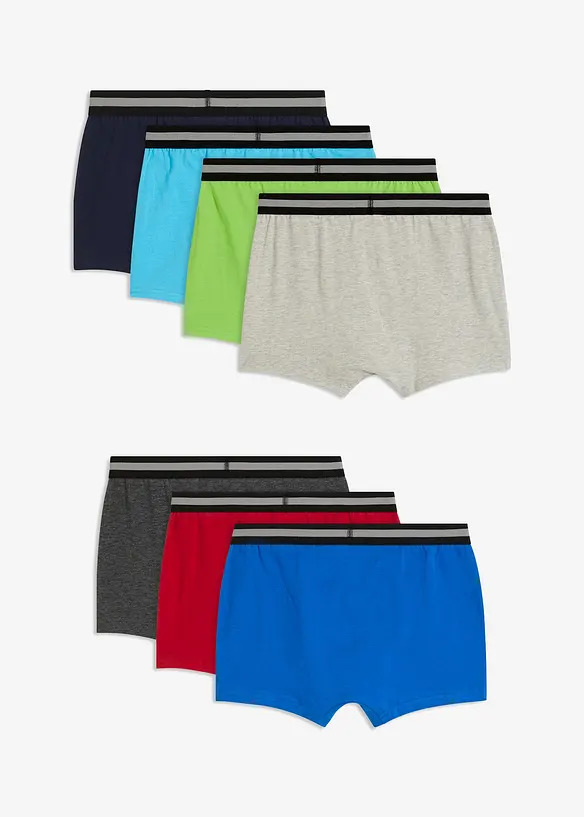 Lot de 7 boxers coton, bonprix