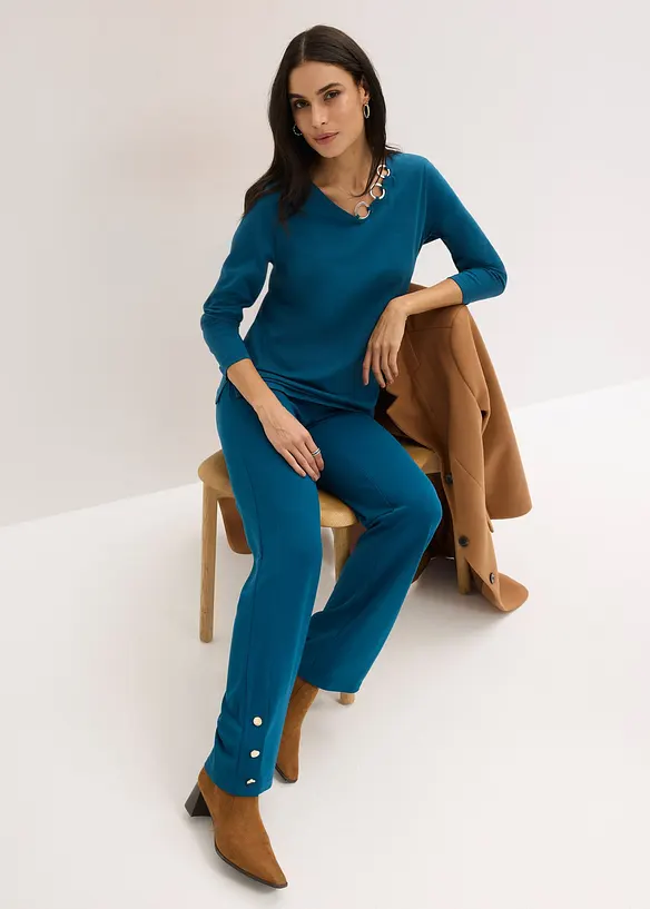 Pantalon en jersey Punto di Roma, bonprix