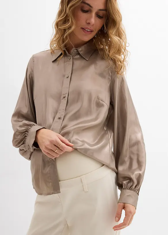 Pantalon de grossesse extensible avec jambes fusel&eacute;es, bonprix